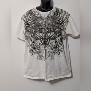 Men's White Tag Aggravated Mentality Affliction Type Y2K Knights White Size XL